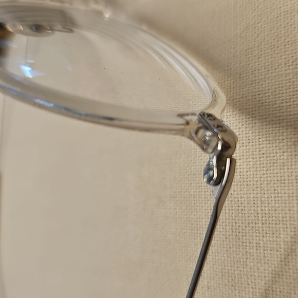 Clear Oval Glasses By Zenni. Very Good Used Condition. - Picture 3 of 8